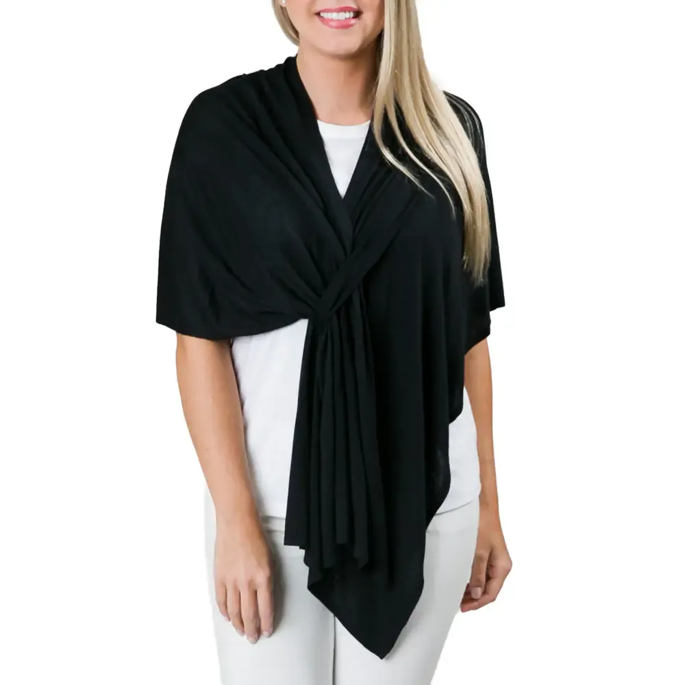 Kaylie Keyhole Wrap, Color: BLACK