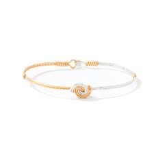 Friends Bracelet - 14K Gold Artist Wire &amp; Silver / 6.75 inches