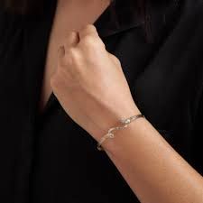 Through the Storm Bracelet - Outer 14K Gold Artist Wire with Mirrored Sterling Silver Swirl / 6.75" - S