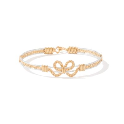 All Wrapped Up Bracelet - 14K Gold Artist Wire and Sterling Silver / 6.75&quot; - S