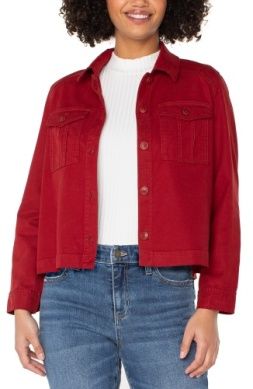Pleat Back Crop Jacket