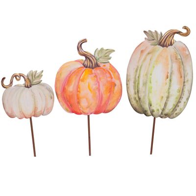 Water Color Pumpkins, S/3