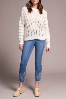 Crew Neck Sweater w/Special Wash