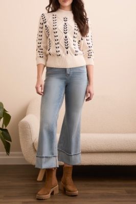 Mock Neck w/Cables Detail
