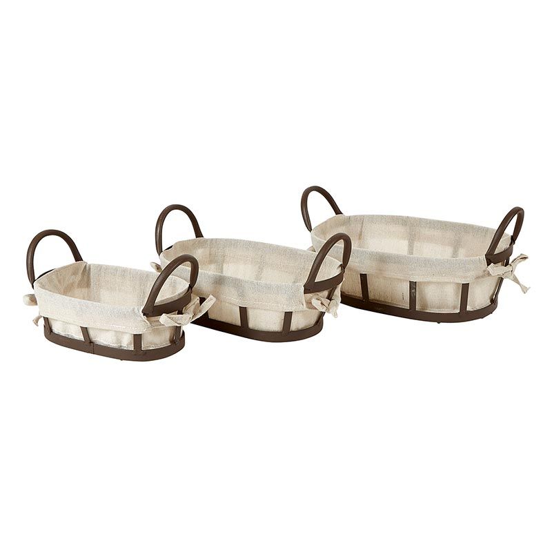 Metal &amp; Fabric Basket