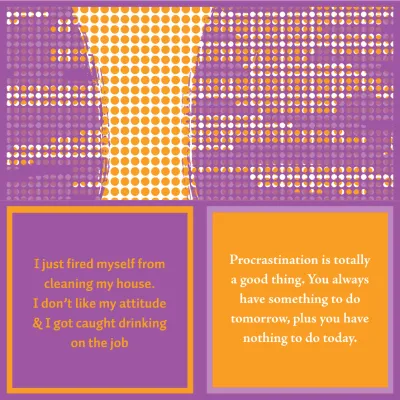 Napkin Procrastinate | Funny Party Gift | Cocktail Napkin
