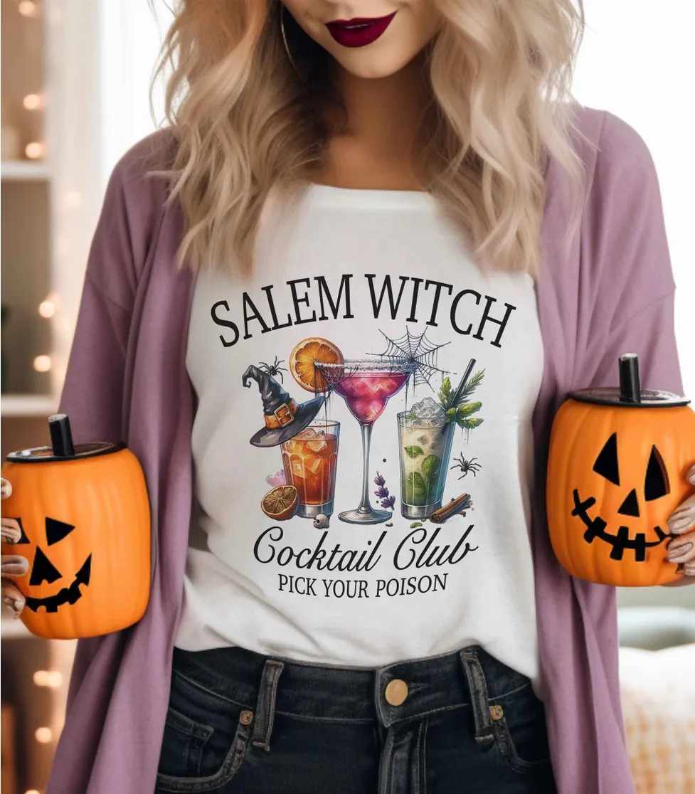 Salem Witch Cocktail Club Tee