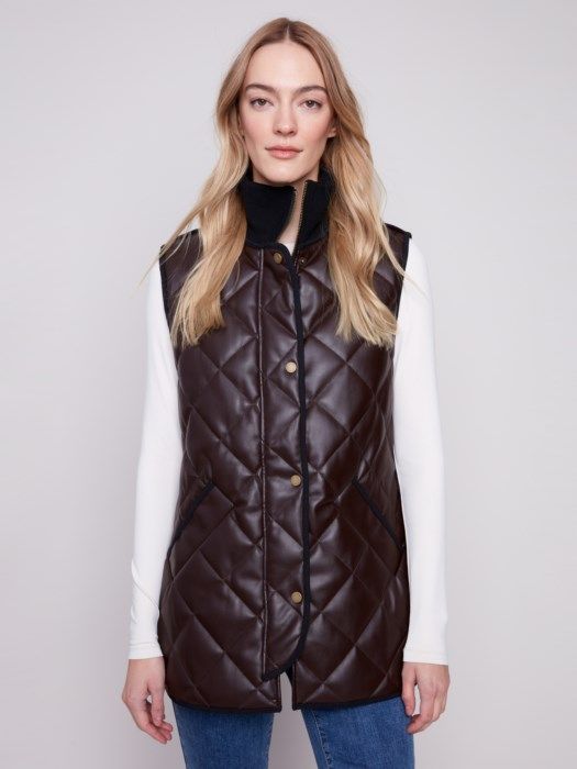 Faux Leather Vest