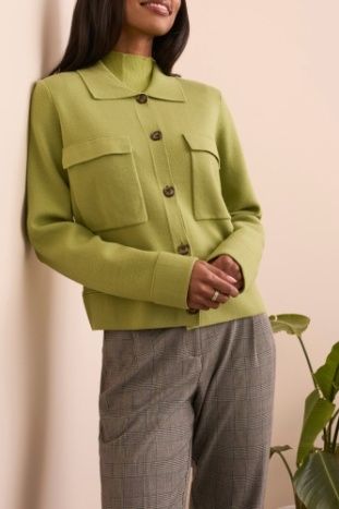 Collared Sweater Cardigan