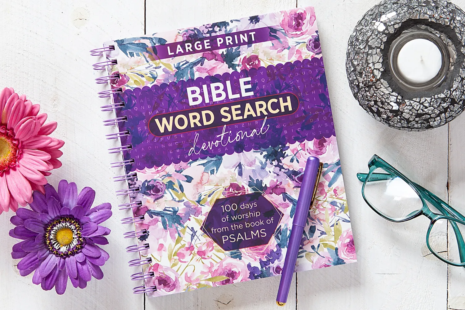 100 Days of Worship from the Book of Psalms (Word Search Devotional)