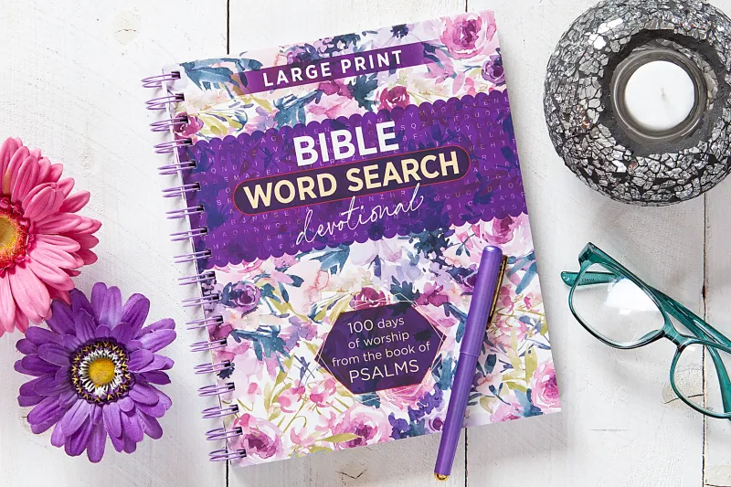 100 Days of Worship from the Book of Psalms (Word Search Devotional)