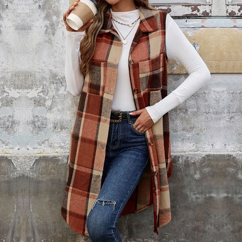 Vintage Plaid Cardigan