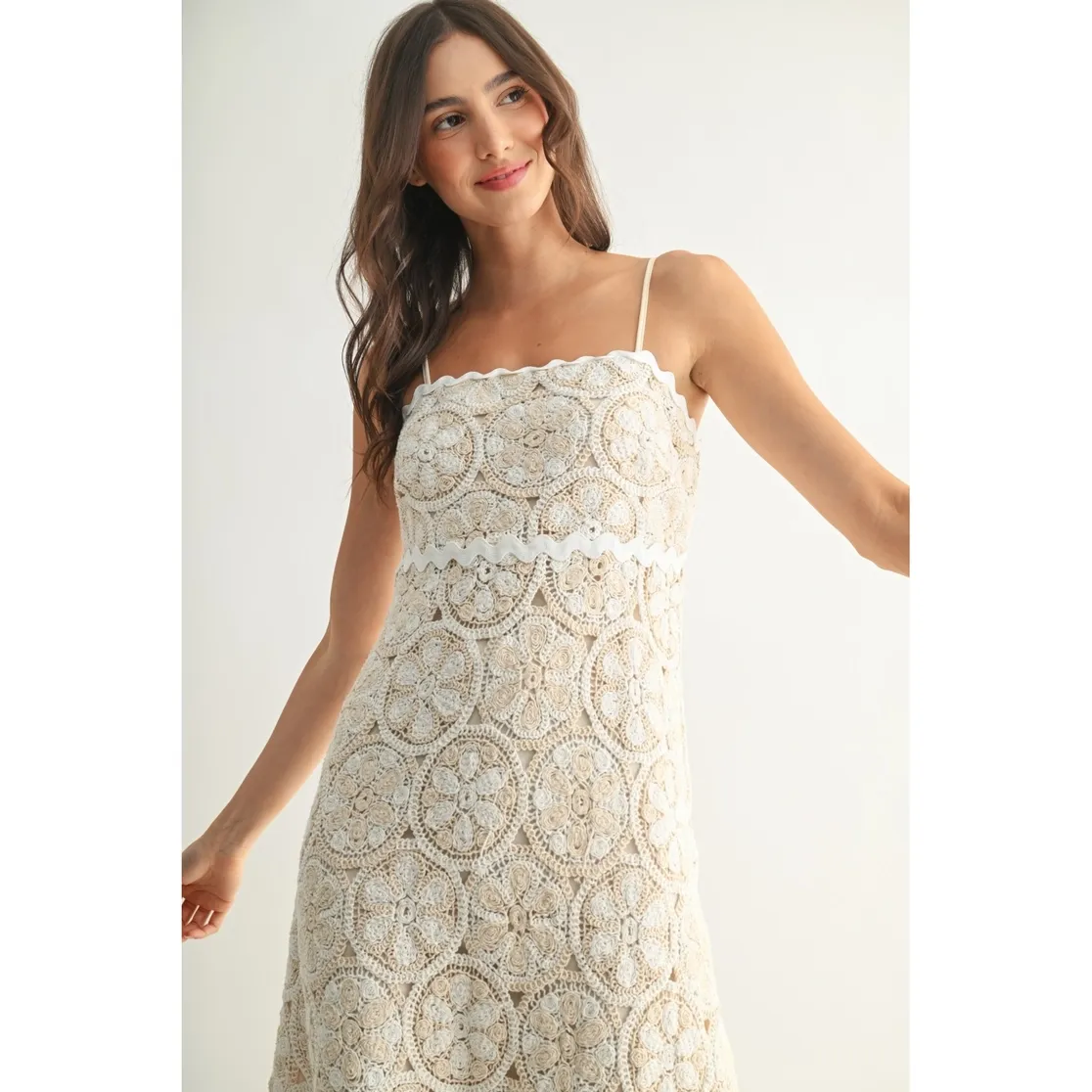 Crochet Lace Maxi Dress