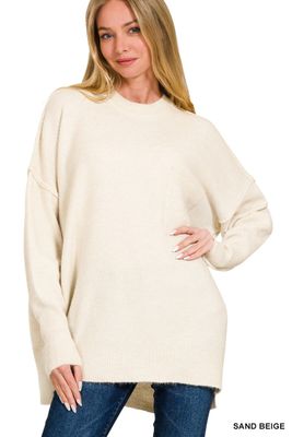 Hi-Low Pocket Sweater