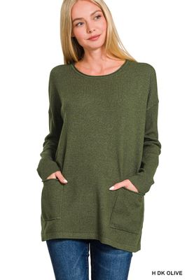 Front Pockets Sweater