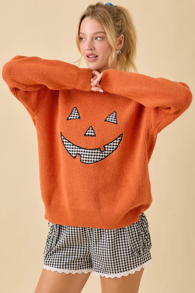 Pumpkin Face Sweater
