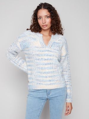 Notched Neck Sweater
