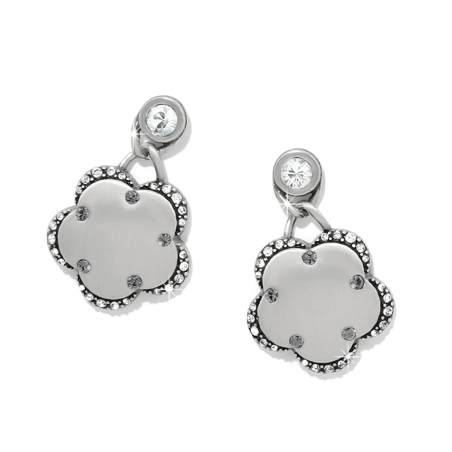Gaia Flower Post Drop Earrings
