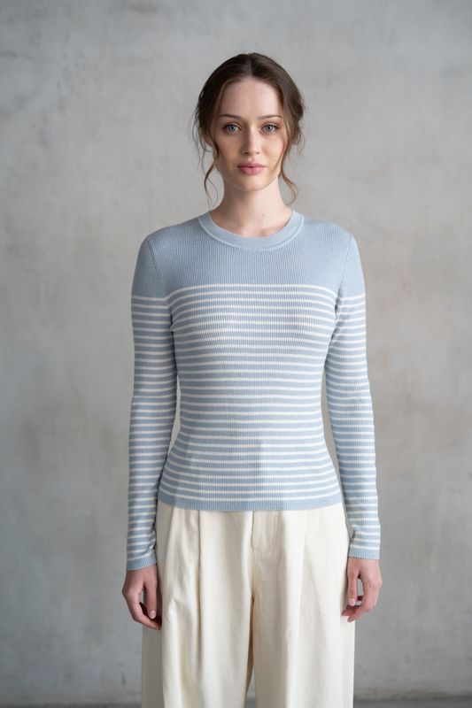 Striped Knit Sweater