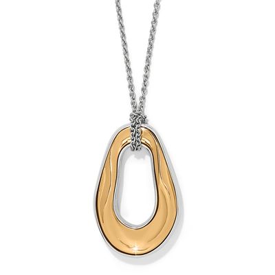 Cascade Two Tone Oval Necklace