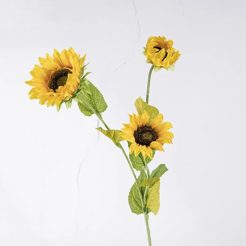 26&#39;&#39; Tall Silk Sunflower Single Spray, Fall Decorative Flower