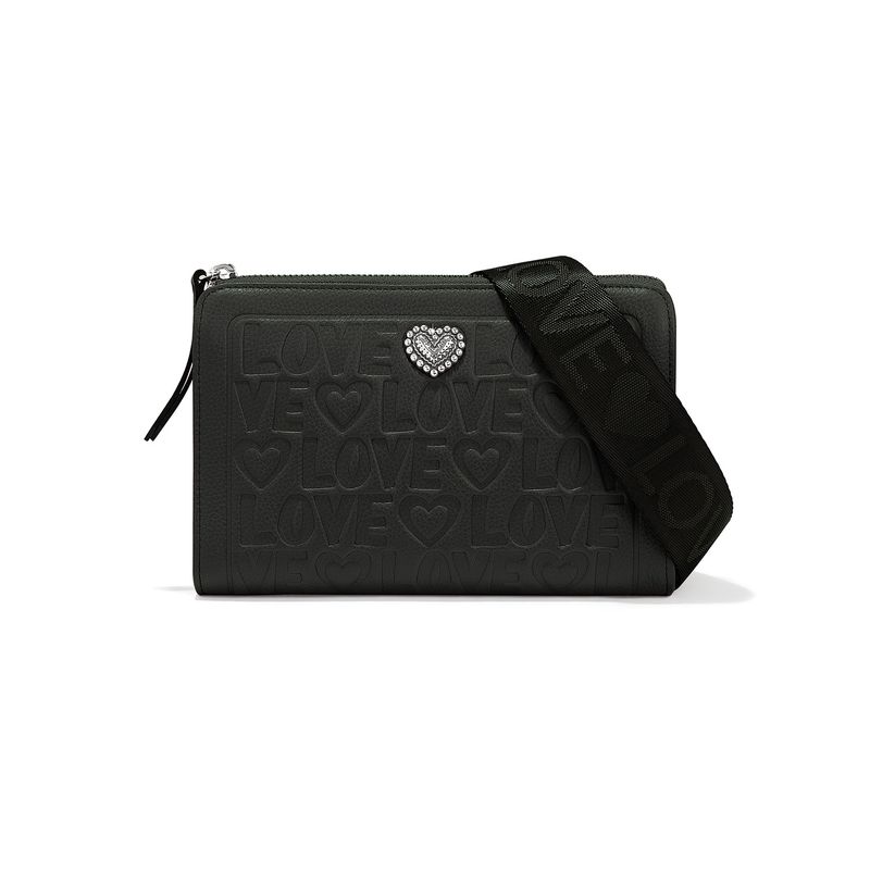 Madly in Love Medium Pouch-Black