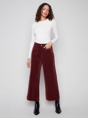 Cropped Flare Corduroy