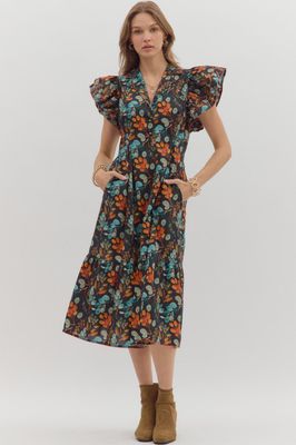 Floral Midi Dress