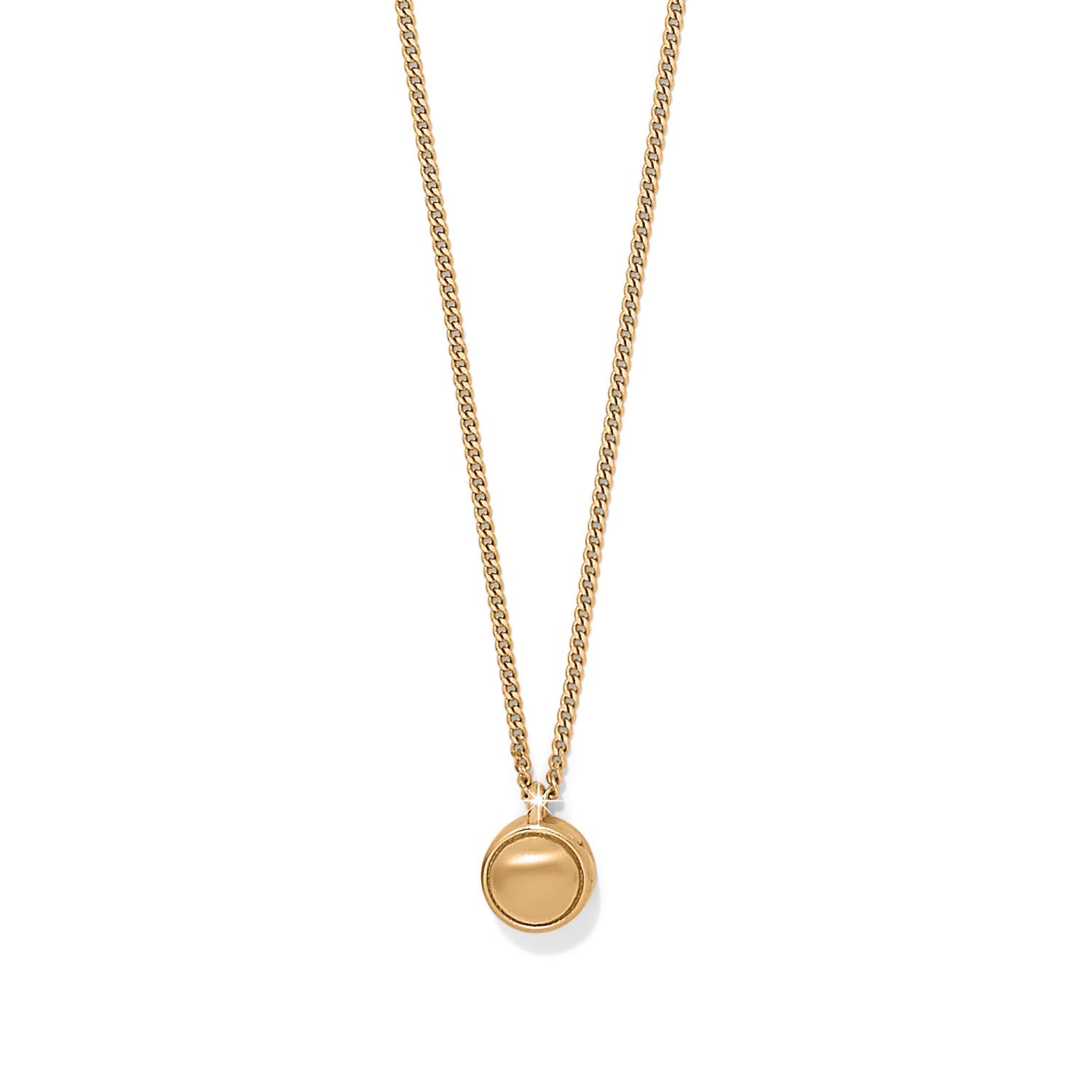 Contempo Nuevo Petite Dome Necklace-Gold