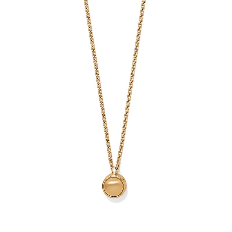 Contempo Nuevo Petite Dome Necklace-Gold