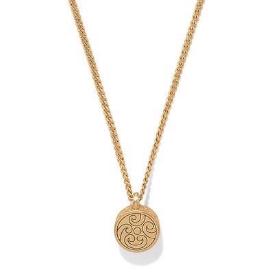 Contempo Nuevo Petite Dome Necklace-Gold