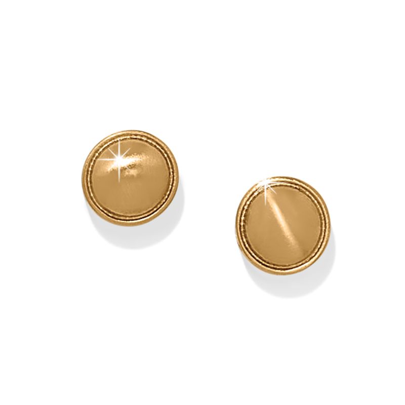 Contempo Nuevo Post Earrings-Gold