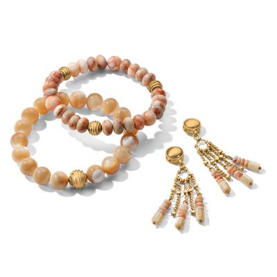 Contempo Nuevo Rosado Fringe Post Earrings