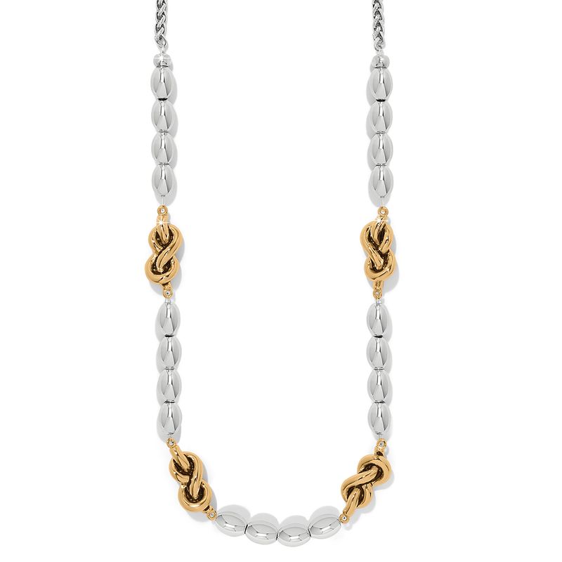 Interlok Single Knot Drops Collar Necklace