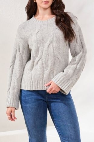 Loose Fit Cable Sweater