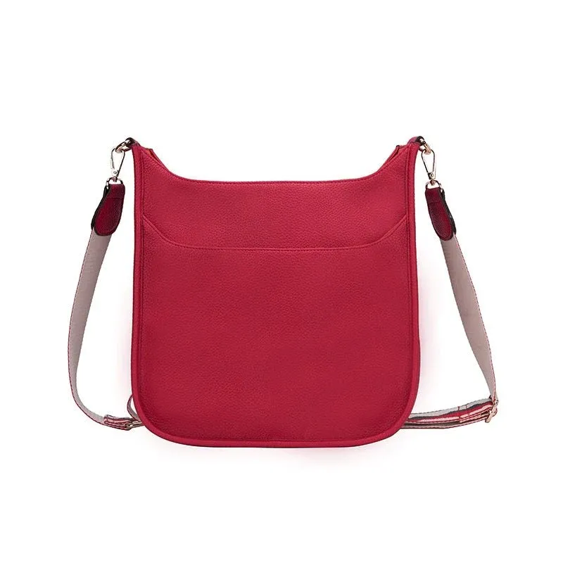 Messenger Bag w/Guitar Strap, Color: RED