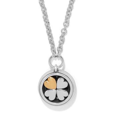 Mystery Of Love Heart Necklace-Aqua
