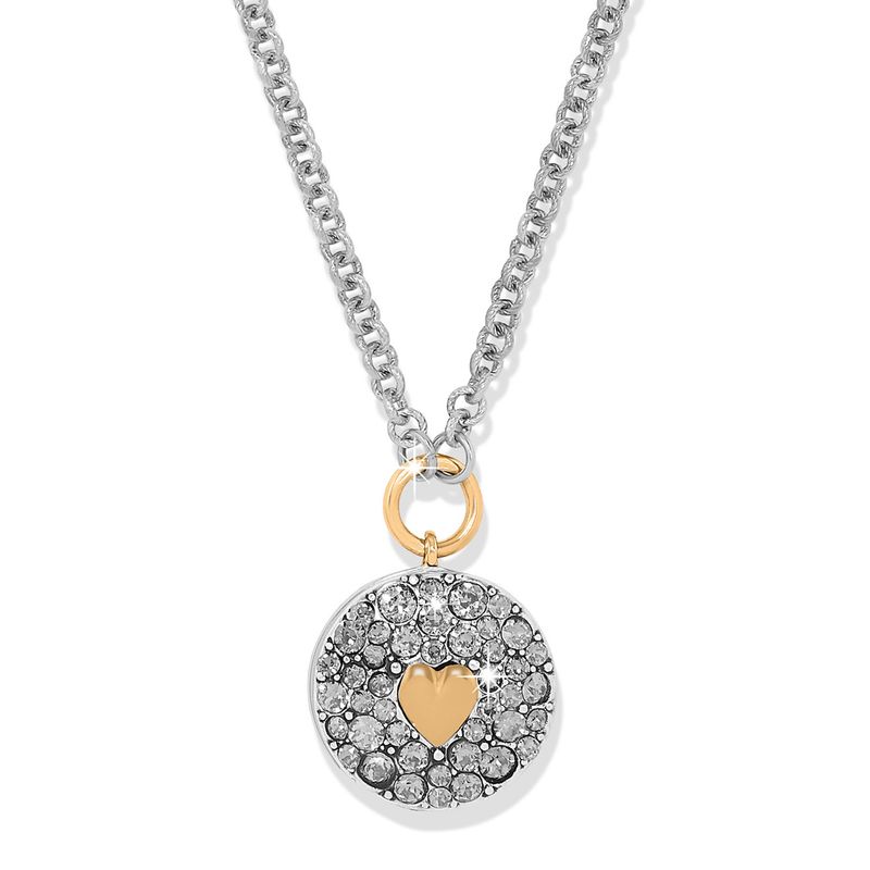 Mystery Of Love Heart Necklace-Gold