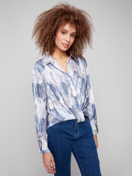 Shirt w/Twisted Front