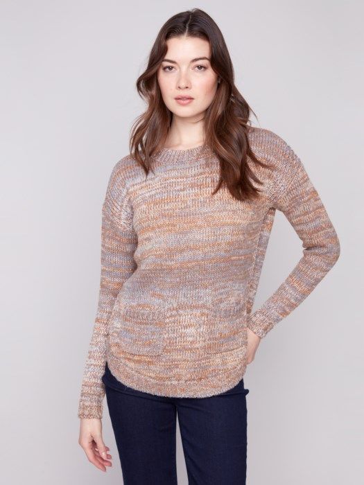 Sweater w/Removable Scarf