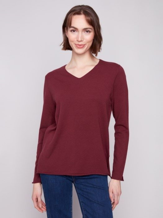 V-Neck Basic Sweater