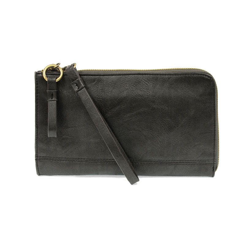 Metallic Graphite Karina Wristlet