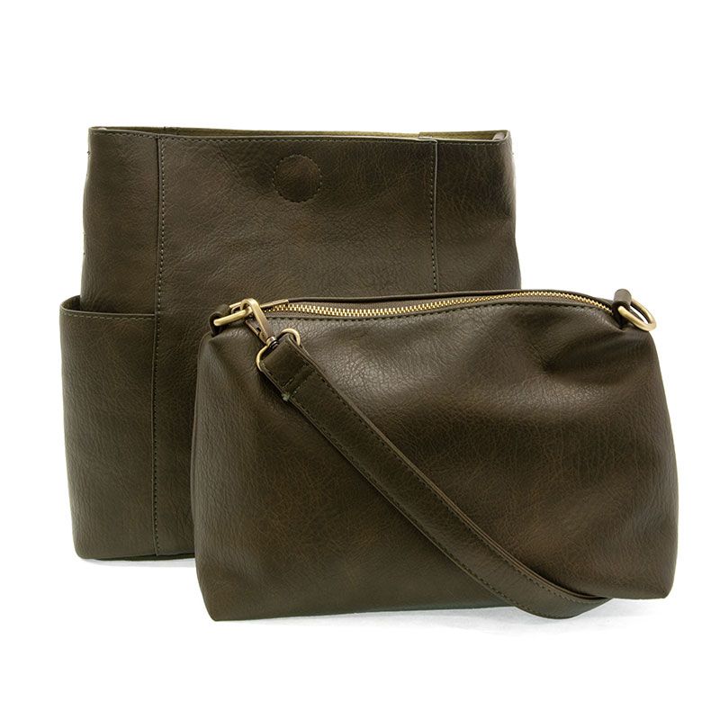 Dark Moss Kayleigh Bucket Bag