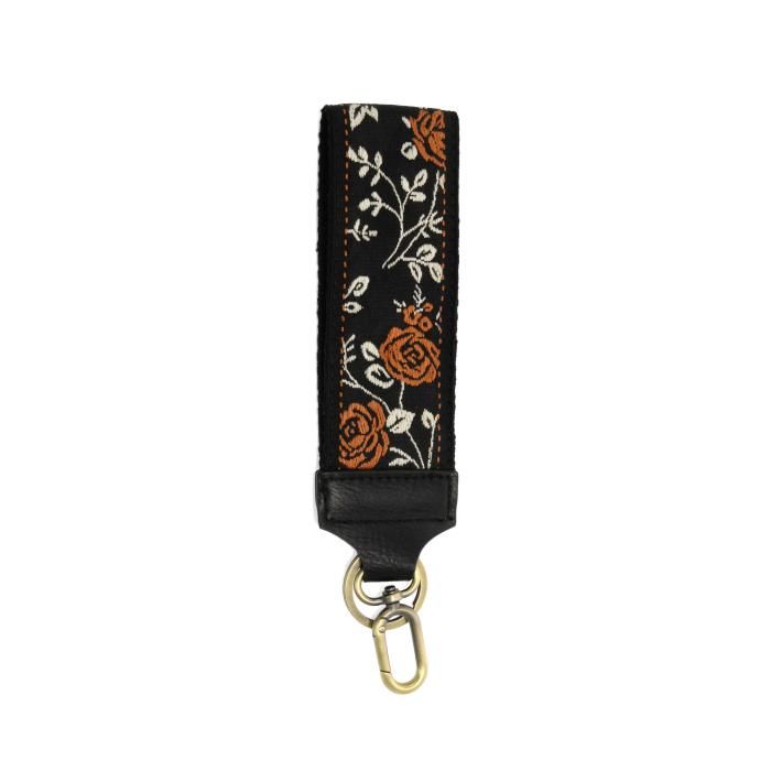 Cognac Untamed Roses Keychain