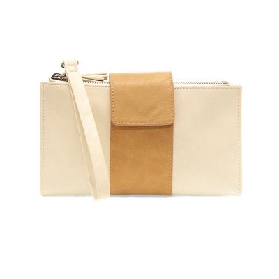 White/Tan Camryn Wallet