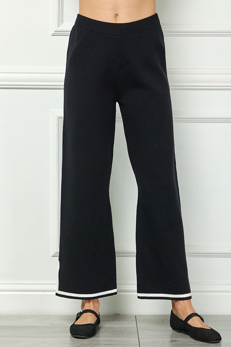 Striped Bottom Sweater Pants