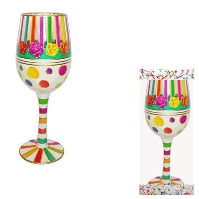 Bottom&#39;s Up Wine Glass