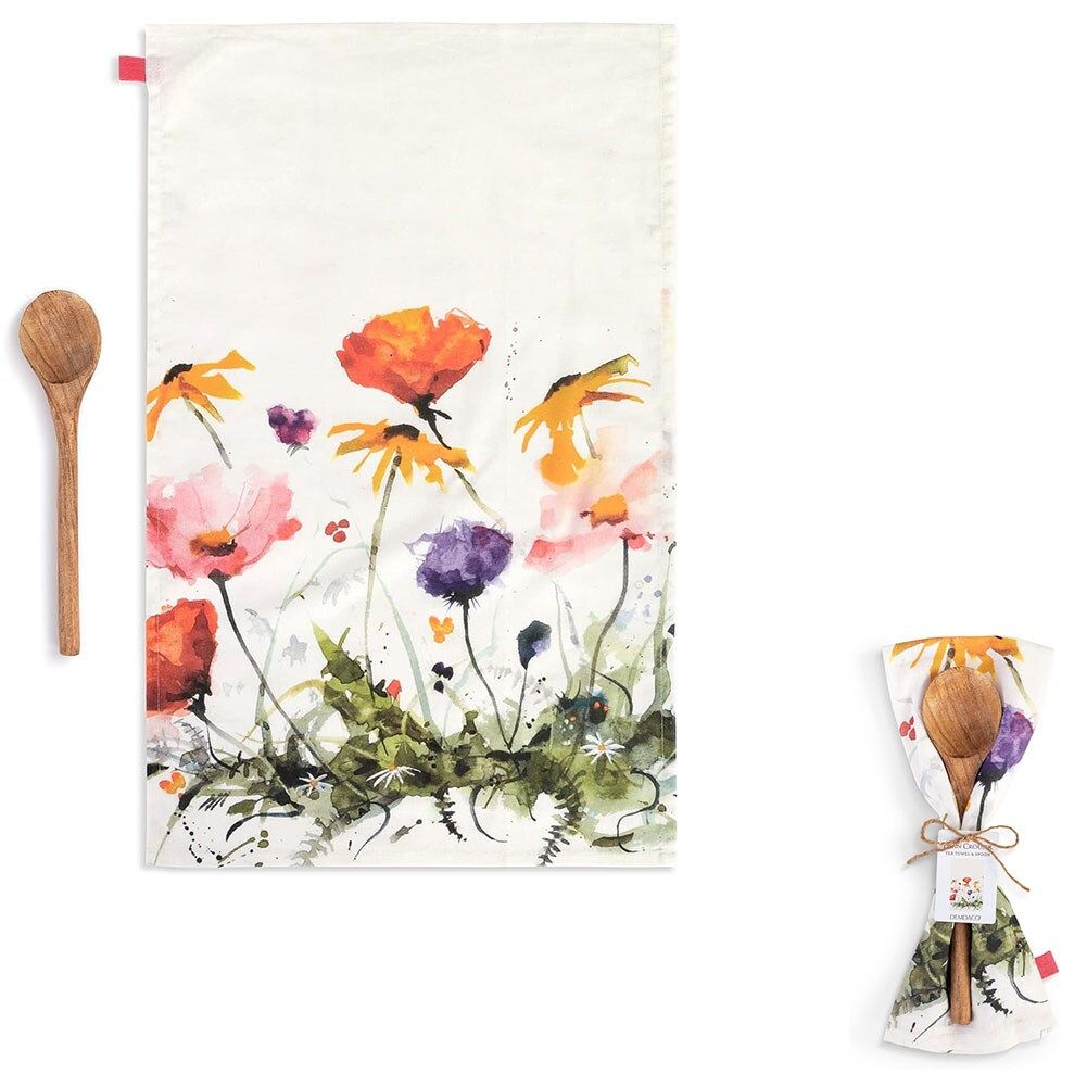 Wildflowers Towel &amp; Spoon Set
