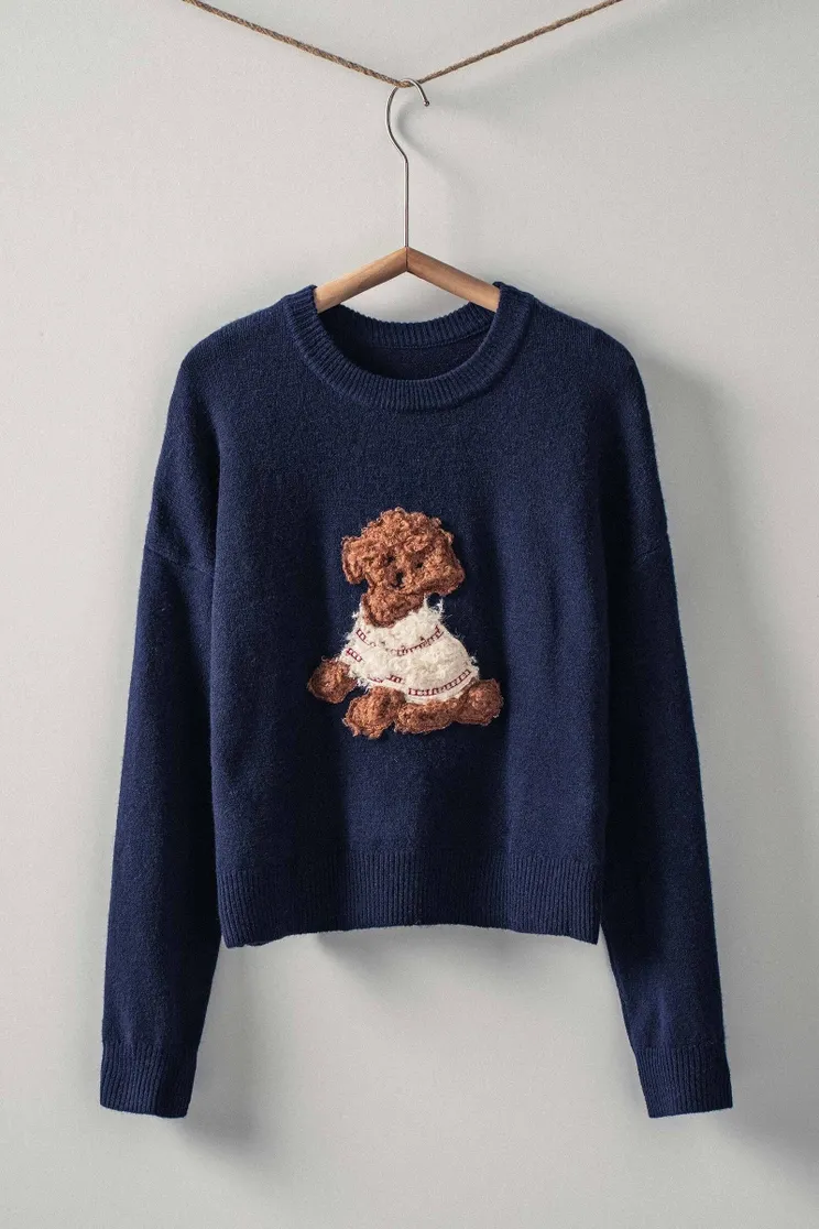 Whimsical Puppy Sweater