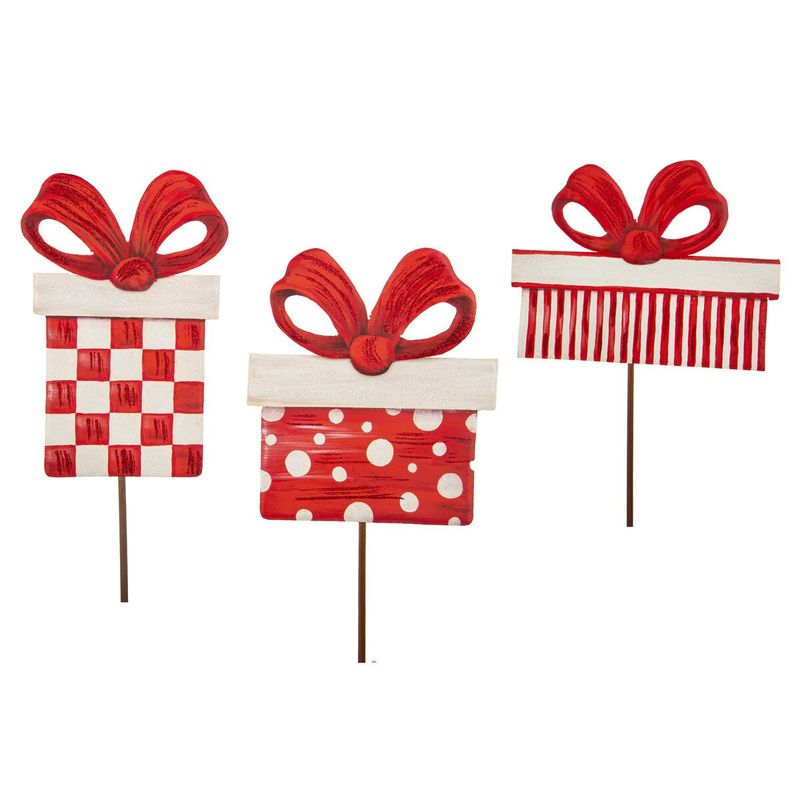 Classic Red &amp; White Gifts Small, Set of 3